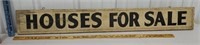 Early wooden 2 sided sign/shingle houses for sale