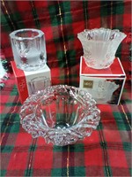 Waterford and mikasa  xmas glass