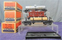 3 Boxed Early Lionel Freight Cars