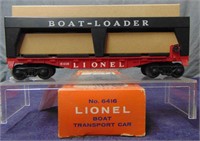 NMINT Boxed Lionel 6416 Boat Loader, Red Hulls