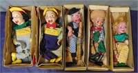 5 Nice Boxed Marionettes
