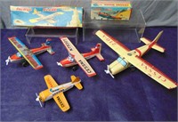 4 Japanese Tin Cessna Airplanes