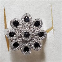 $4900 14K  Black Diamond(1ct) Ring PN 167