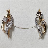 $5500 14K  Diamond(0.75ct) Earrings PN 151