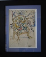 Attributed to Dali Original Butterfly Chair COA