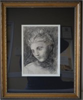 Attributed to Picasso Original Drawing COA
