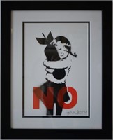 Attributed to Banksy Original Girl w Bomb