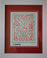 Attributed to Keith Haring Original Bunny