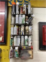 Spray Paint With Wall Rack