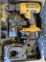 Dewalt Drill 18 Volt With 2 Batteries And Charger