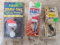 3 FISHING LURES --NEW IN PACKAGES