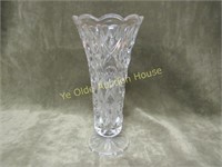 24% Lead Crystal Glass Vase Made in Poland Flared
