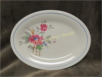 Homer Laughlin china Oval Floral Pattern Platter
