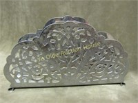 Irvin Ware Chrome Plate 1970's Lace Napkin Holder