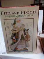 Fitz and Floyd  Gregorian santa musical