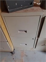 Metal Two- Drawer Filing Cabinet #1