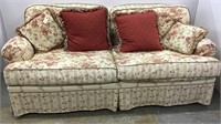 Country French Modern floral upholstered sofa