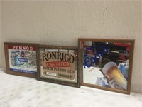 Qty of Mirrored Beer Signs