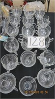 Clear Punch Cups Lot