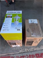 LOT OF 4 NIB LED OUTDOOR WALL SCONCES