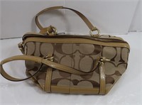 Coach Fabric&Leather Purse w/2 Handles-New