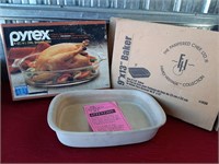 NOS PYREX & PAMPERED CHEF BAKING DISHES