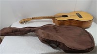 Vintage Kent Guitar w/Cover(needs strings)