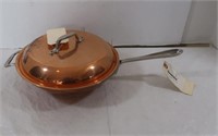 ALL-CLAD Copper Chef's Pan & Lid-New