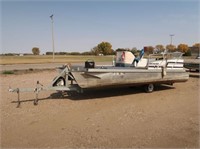 1991 Crestliner 16' Pontoon w/ Trailer