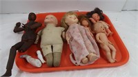 Antique Doll, Vintage Dolls & Wood Figure