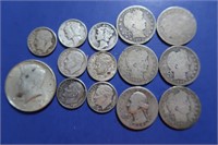 5 Silver Half Dollars(1894,1897,1898,1906,1908) &