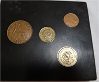 Foreign Coin Coll-Mexico, Peru, Samolia, English