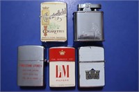 5 Vintage Lighters-LM, Chesterfield, & more