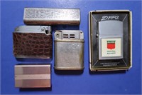 5 Vintage Lighters-Zippo, Beattie & more