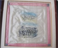 WWI Souvenir hanky "forget me not"