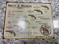 Smith & Wesson Revolver Metal Sign