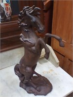 Horse statue cast iron