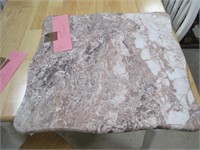 shaped marble stand top 21" x 21"