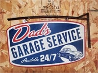 Metal Garage Service Sign