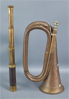 Telescope and Bugle Horn