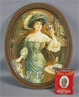 Pepsi-Cola Tray and Prince Albert Tobacco Tin