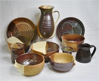 Assorted Studio Art Pottery Lot - Signed