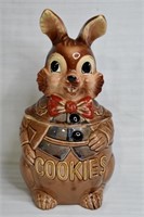 Vintage Ceramic Rabbit Cookie Jar (Japan)