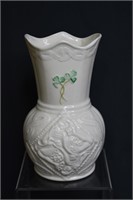 Belleek Shamrock Porcelain Vase c 2000