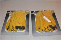 2pcs 3 Pack Wells Lamont Leather Work Gloves New