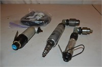 3pcs Used Right Angle Pneumatic Drills