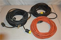 Milk Crate Lot Extension Cords