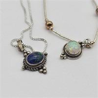 Pair of Sterling Silver Necklaces