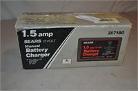 Sear 1.5 Amp 12 Volt Battery Charger In box