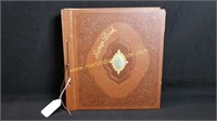 Vintage Leather Cover Scrapbook